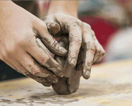 Clay hands